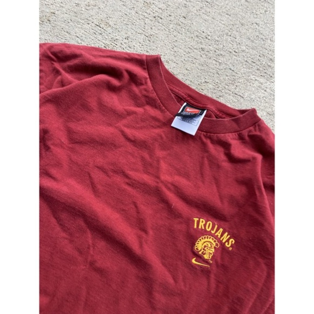 Vintage USC Trojans Shirt Mens Large Red NCAA Football Nike Trojans Graphic Tee - Picture 9 of 12